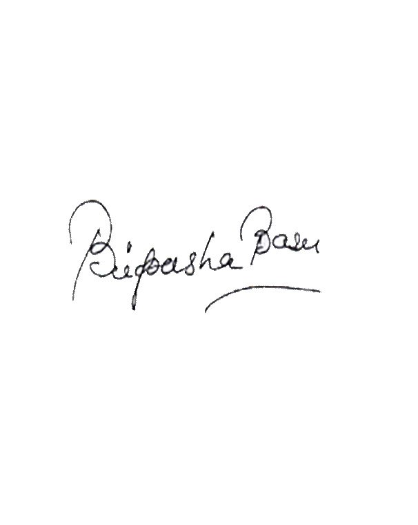 Bipasha Basu's Signature
