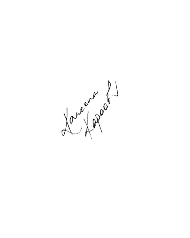 Kareena  Kapoor's Signature