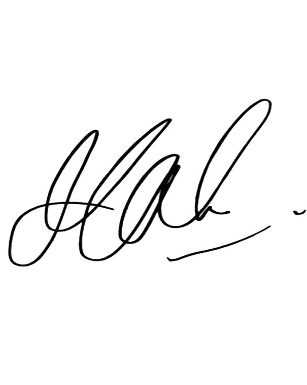 Mahendra Singh Dhoni's Signature
