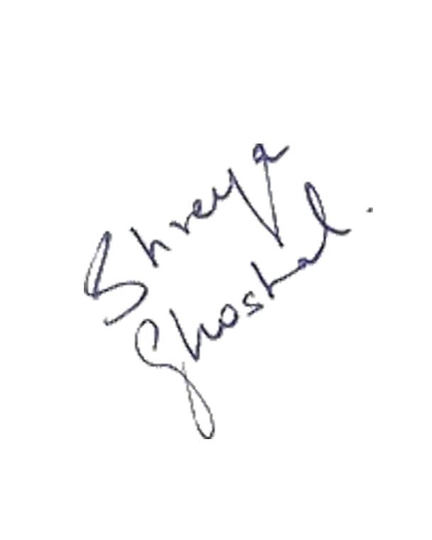 Shreya Ghoshal's Signature