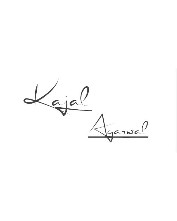 Kajal Aggarwal's Signature