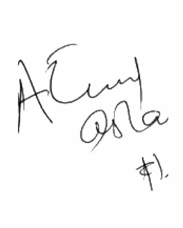 Atif Aslam's Signature