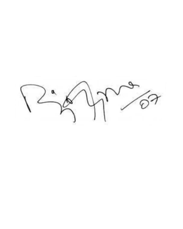 Rishi Kapoor's Signature