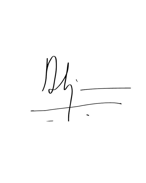 Sundar Pichai's Signature