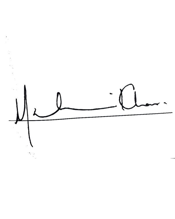 Mahira Khan's Signature